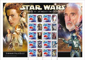 Poštová známka Star Wars