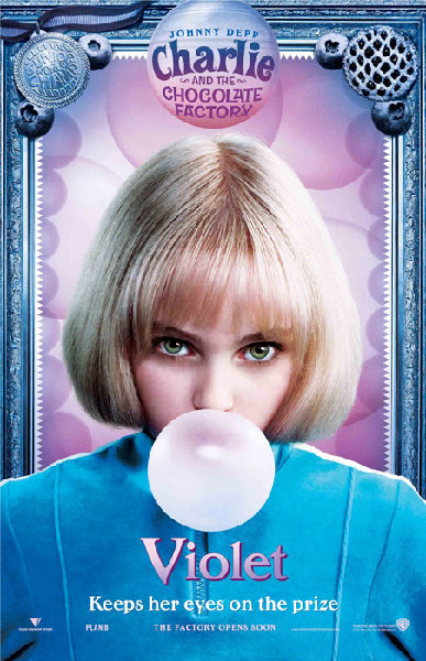Charlie and the Chocolate Factory - Poster - Violet