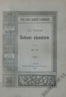 Na kométe - Obálka - Vnútorná obálka prvého českého vydania  (alt. Světem slunečním I, II), vyd. Lauermann, 1882