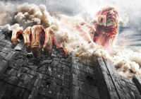 Attack on Titan - Koncept - Titan nad hradbami mesta