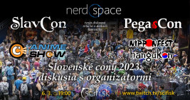 Slovenské cony 2023: dikusia s organizátormi - Plagát - Slovenské cony 2023: dikusia s organizátormi