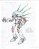 Bionicle: Mask of Light - Rakshi - dizajnérska kresba so základnými farbami